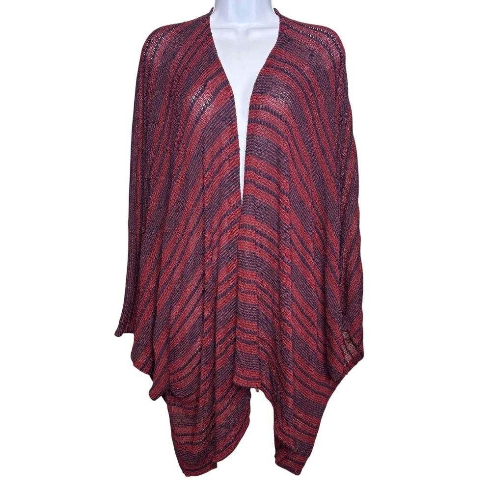 Abercrombie & Fitch Womens Striped Knit Kimono Cardigan One Size Boho Artsy